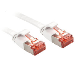 Lindy RJ45 Cat.6 U/FTP 5m netwerkkabel Wit Cat6 U/FTP (STP)