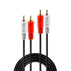 Lindy 35666 audio kabel 20 m 2 x RCA Zwart, Rood, Wit - Afbeelding 3
