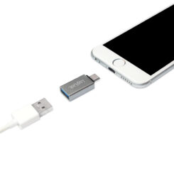 LogiLink AU0040 tussenstuk voor kabels USB 3.1 C USB 3.0 A, Micro USB 2.0 Aluminium - Afbeelding 6