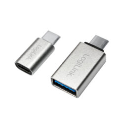 LogiLink AU0040 tussenstuk voor kabels USB 3.1 C USB 3.0 A, Micro USB 2.0 Aluminium - Afbeelding 3