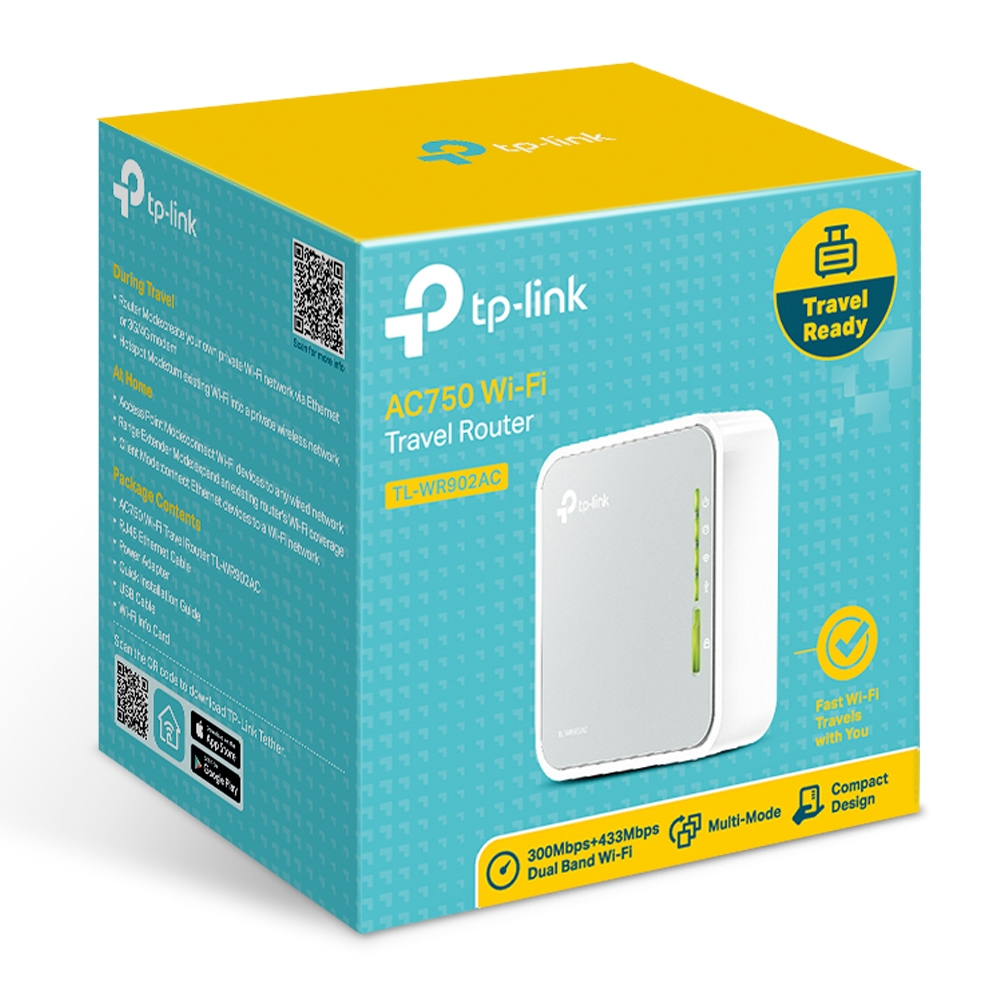 TP-Link TL-WR902AC draadloze router Fast Ethernet Dual-band (2.4 GHz / 5 GHz) 4G Wit - Afbeelding 5