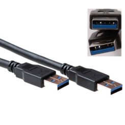ACT USB 3.0 A male - USB A male 3,00 m - Afbeelding 2
