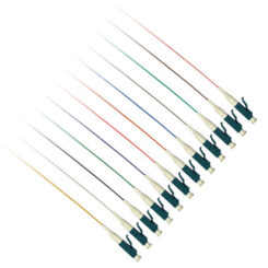 ACT LC 9/125 OS2 fiber pigtail set of 12 pieces