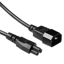 ACT Netsnoer C14 - C5 zwart 0,5 m