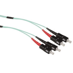 ACT 10 meter Multimode 50/125 OM3 duplex ruggedized fiber kabel met SC connectoren - Afbeelding 2