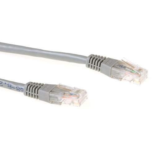 ACT Grijze 25 meter U/UTP CAT6 patchkabel met RJ45 connectoren