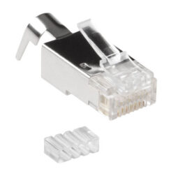 ACT RJ45 (8P/8C) CAT6A afgeschermde modulaire connector voor ronde kabel met massieve of soepele aders
