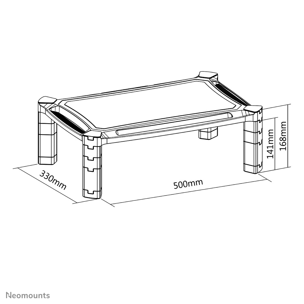 Neomounts NSMONITOR20 Monitor/laptopverhoger - hoogteverstelbaar - universeel - Afbeelding 11