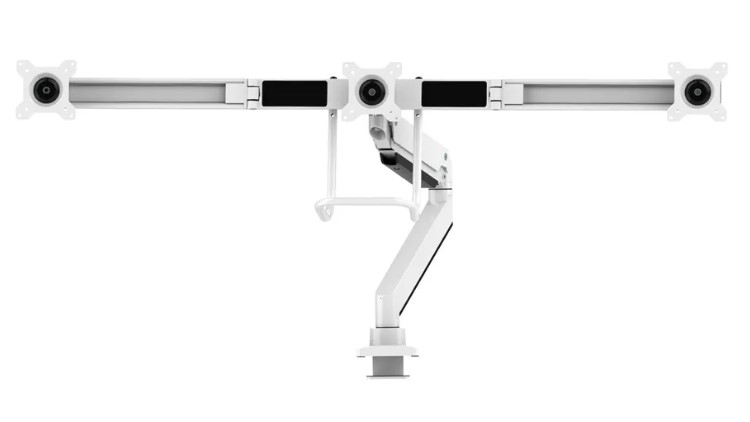 Neomounts NM-D775DX3WHITE flat panel bureau steun 68,6 cm (27") Wit - Afbeelding 4