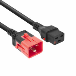ACT Netsnoer C19 IEC Lock - C20 IEC Lock Dual Locking zwart 3 m, PC3640