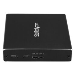 StarTech.com Dubbele sleuf schijfbehuizing voor M.2 NGFF SATA SSDs USB 3.1 (10Gbps) RAID - Afbeelding 3