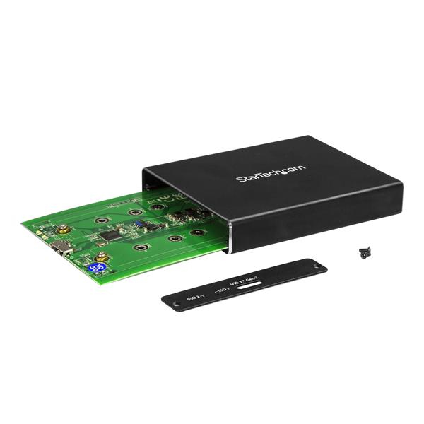 StarTech.com Dubbele sleuf schijfbehuizing voor M.2 NGFF SATA SSDs USB 3.1 (10Gbps) RAID - Afbeelding 5