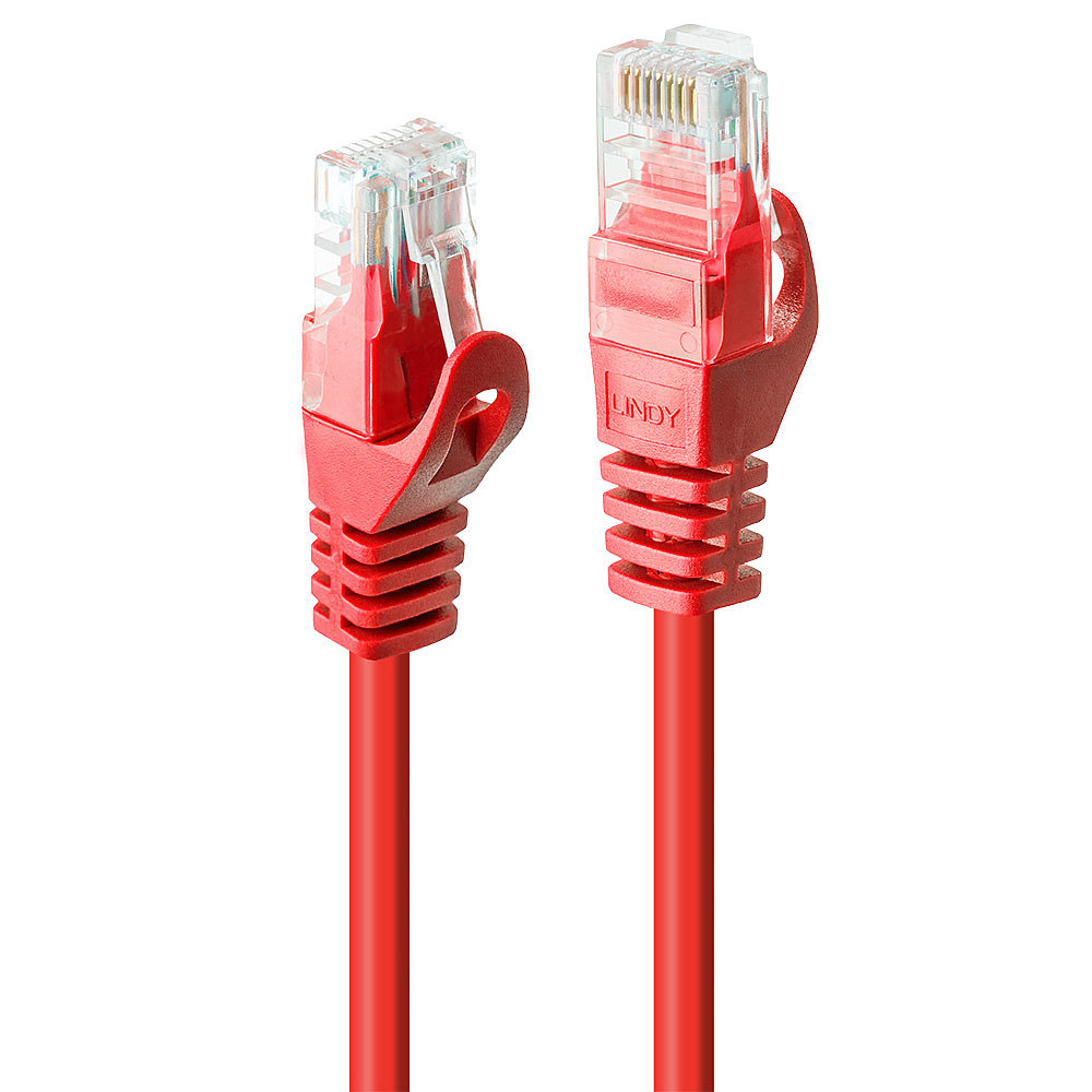Lindy 48180 netwerkkabel Rood 0,3 m Cat6 U/UTP (UTP)