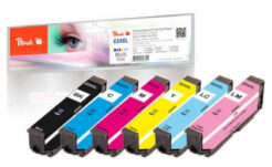 Peach PI200-293 inktcartridge 6 stuk(s) Compatibel Zwart, Cyaan, Lichtyaan, Lichtmagenta, Magenta, Geel