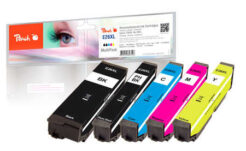 Peach PI200-285 inktcartridge 5 stuk(s) Compatibel Hoog (XL) rendement Zwart, Cyaan, Magenta, Foto zwart, Geel
