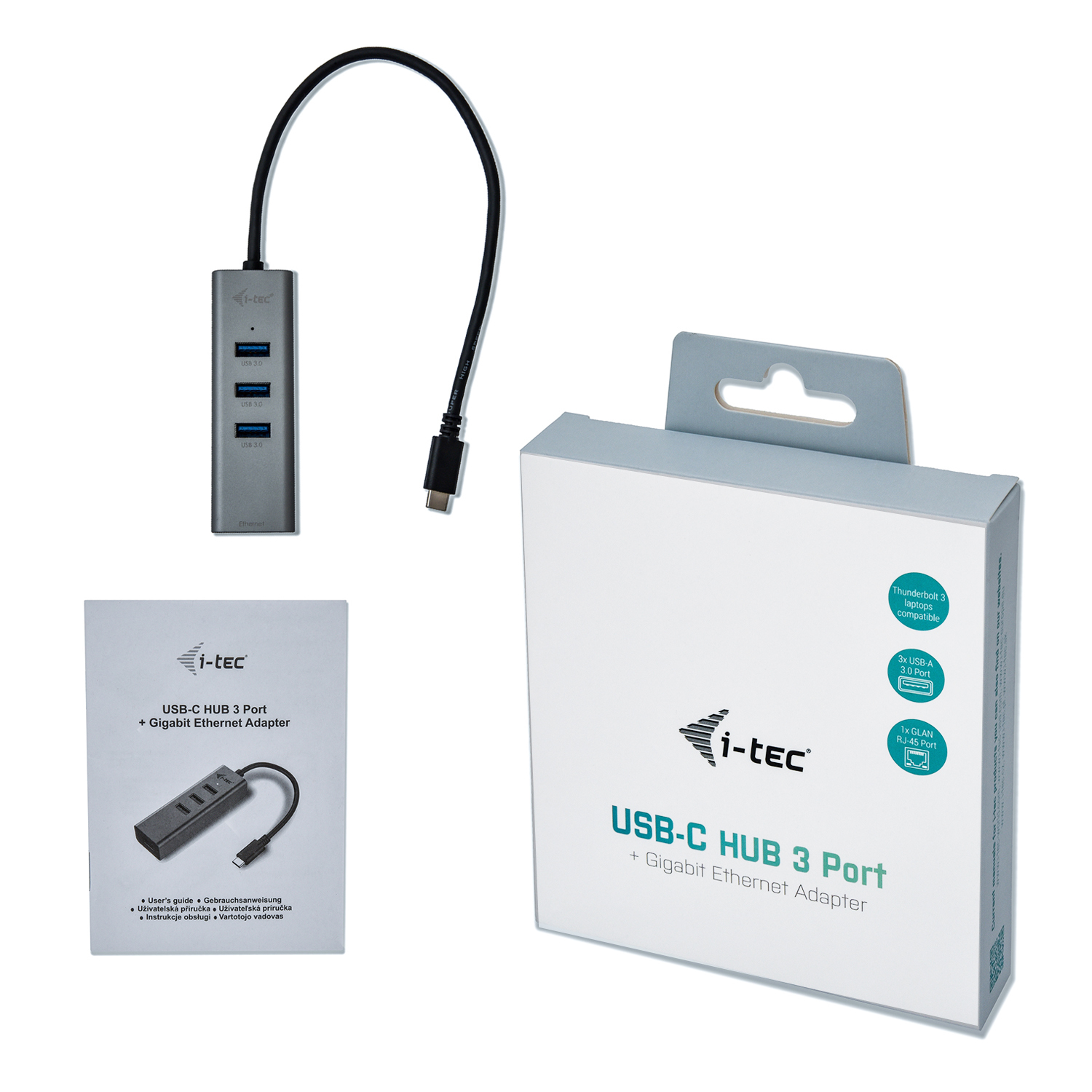 i-tec Metal USB-C HUB 3 Port + Gigabit Ethernet Adapter - Afbeelding 7