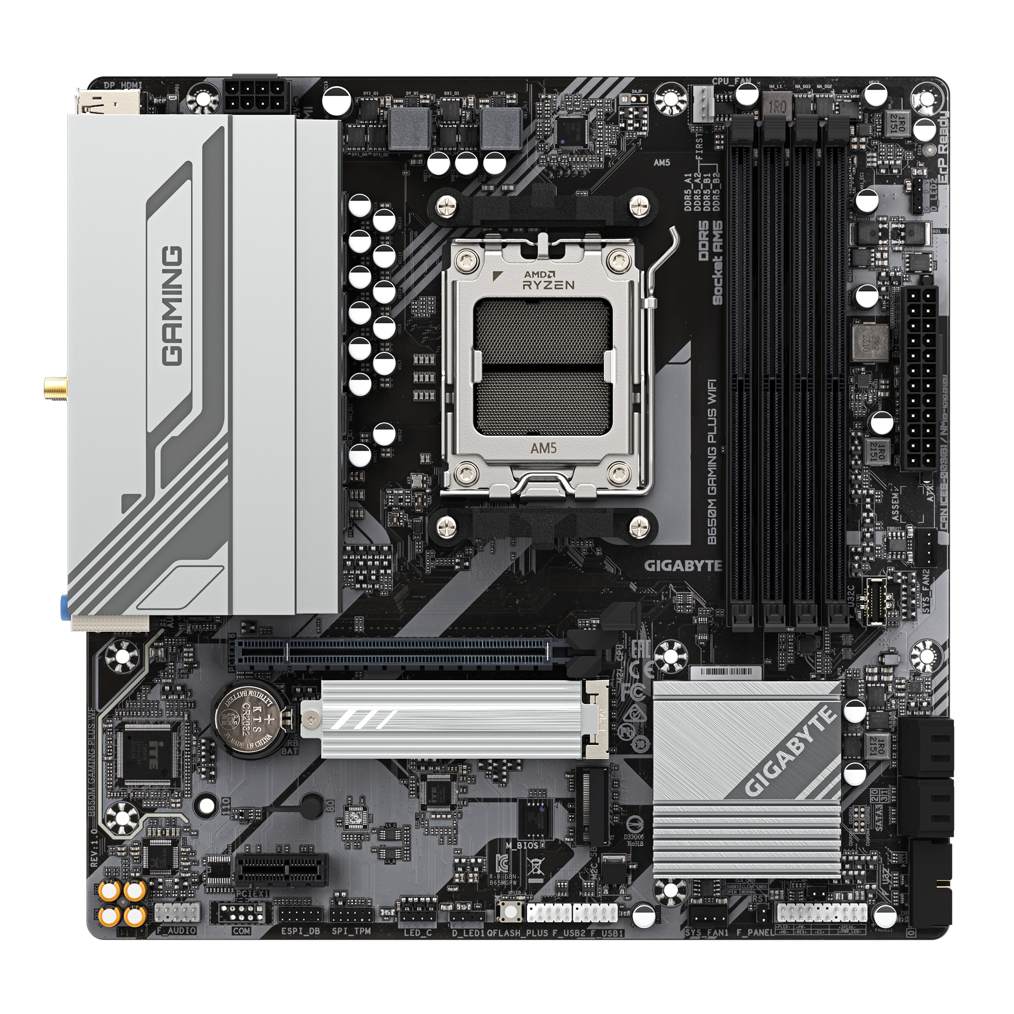GIGABYTE B650M GAMING PLUS WIFI AMD B650 Socket AM5 micro ATX - Afbeelding 3