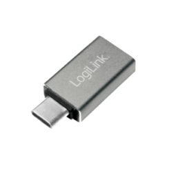 LogiLink AU0042 tussenstuk voor kabels USB 3.1 type-C USB 3.0 Zilver