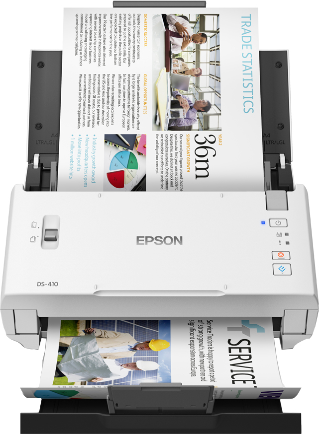 Epson WorkForce DS-410 compacte zakelijke sheet-fed A4-scanner met automatische documentinvoer voor 50 vellen en Document Capture Pro-software - Afbeelding 2