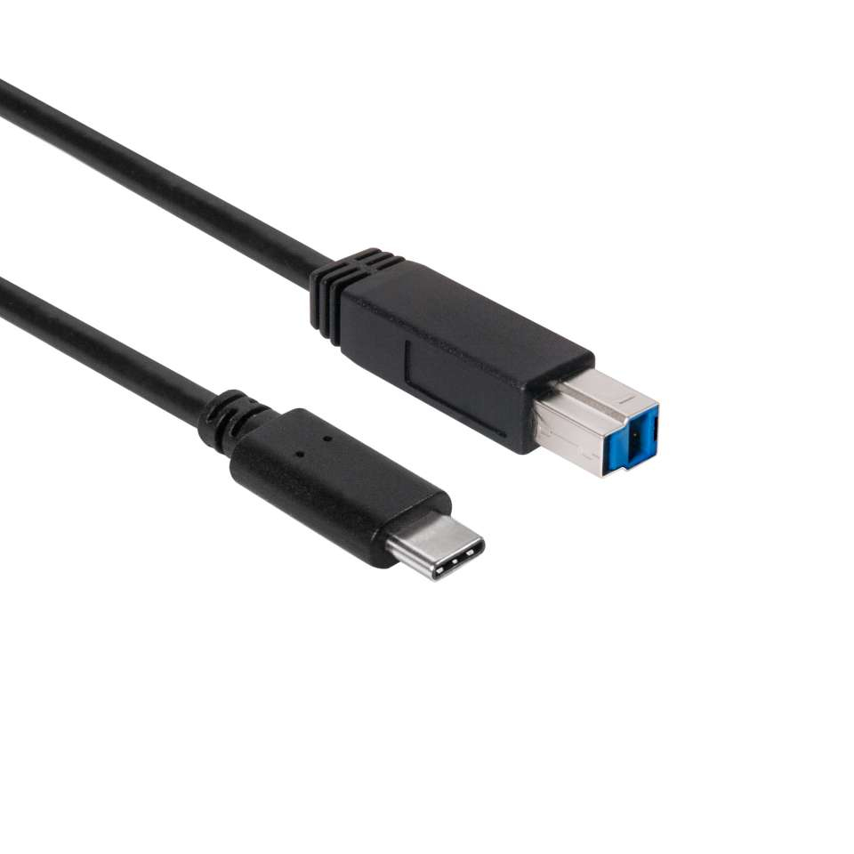 CLUB3D USB 3.1 Gen2 Type-C to Type-B Cable Male/Male, 1 meter - Afbeelding 2
