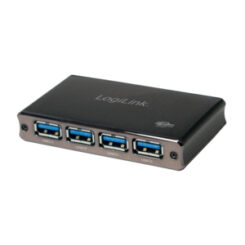 LogiLink UA0282 interface hub USB 3.2 Gen 1 (3.1 Gen 1) Micro-B 5000 Mbit/s Zwart - Afbeelding 2