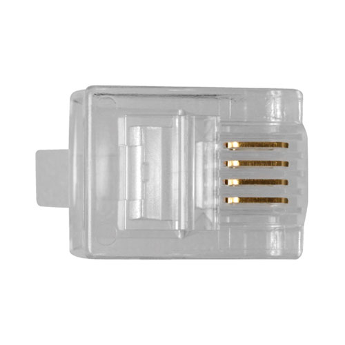 ACT RJ11 (6P/4C) modulaire connector voor ronde kabel met soepele aders - Afbeelding 3