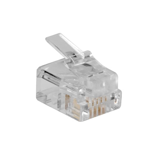 ACT RJ11 (6P/4C) modulaire connector voor ronde kabel met soepele aders - Afbeelding 5