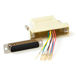 ACT Mountable Heavy Duty Adapter RJ-45 Female naar 25 D-Sub female