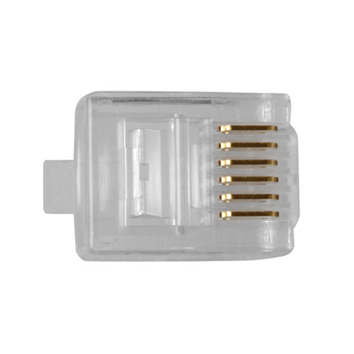ACT RJ12 (6P/6C) modulaire connector voor ronde kabel met soepele aders - Afbeelding 3