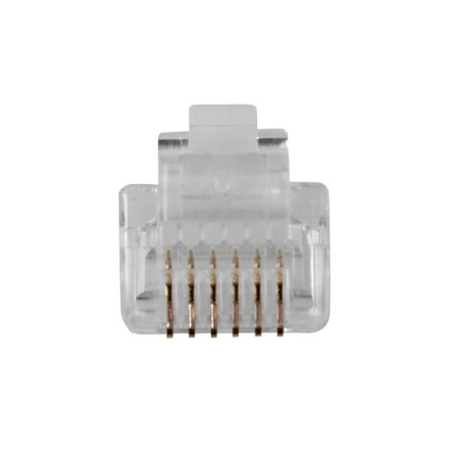 ACT RJ12 (6P/6C) modulaire connector voor ronde kabel met soepele aders - Afbeelding 4