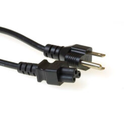 ACT Netsnoer USA connector - C5 zwart 1,8 m
