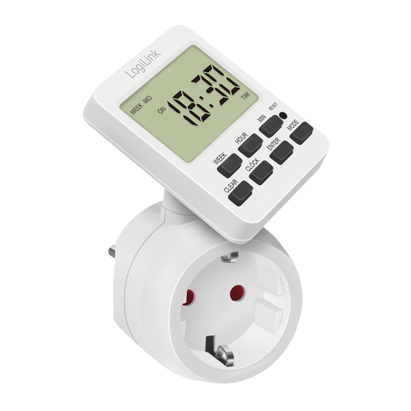 LogiLink ET0014 elektrische timer Wit Dagelijkse/Wekelijkse timer - Afbeelding 6