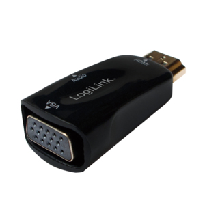 LogiLink CV0107 tussenstuk voor kabels HDMI VGA Zwart - Afbeelding 3