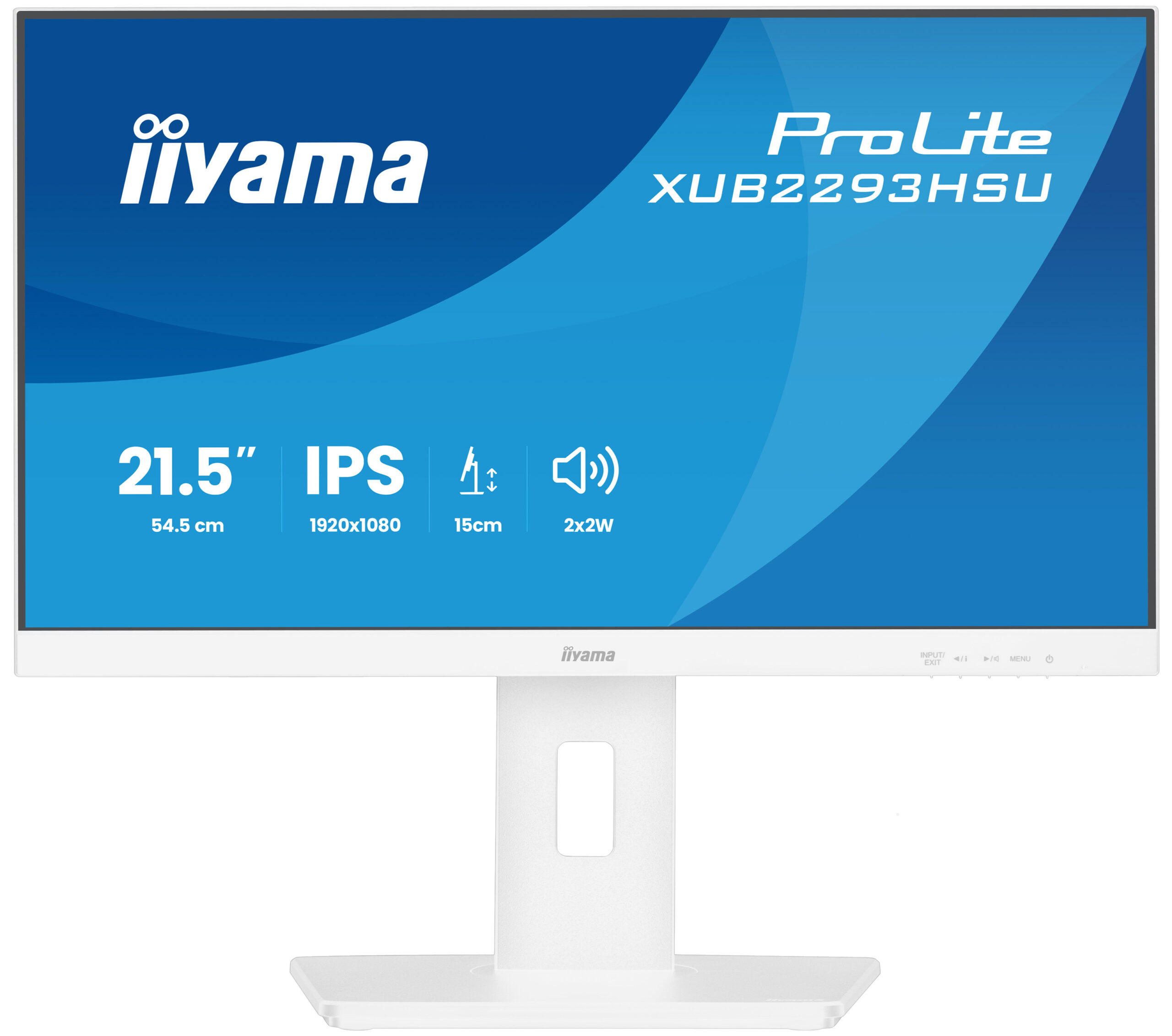iiyama ProLite XUB2293HSU-W7 computer monitor 54,6 cm (21.5") 1920 x 1080 Pixels Full HD LED Wit - Afbeelding 4