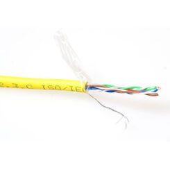 ACT CAT5E F/UTP LSZH soepel patch geel 100 m - Afbeelding 2