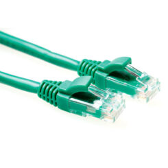 ACT Groene 0,5 meter U/UTP CAT6 patchkabel component level met RJ45 connectoren - Afbeelding 2