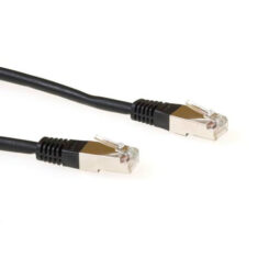 ACT Zwarte 2 meter LSZH F/UTP CAT5E patchkabel met RJ45 connectoren