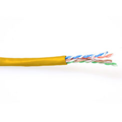 ACT CAT6 U/UTP PVC soepel patch geel 100 m