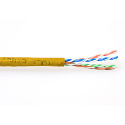 ACT CAT6 U/UTP PVC soepel patch geel 305 m