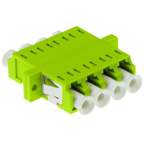 ACT Fiber optic LC-LC quad adapter multimode OM5 flange