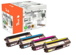Peach 112061 tonercartridge 4 stuk(s) Compatibel Zwart, Cyaan, Magenta, Geel