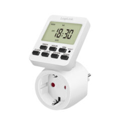 LogiLink ET0014 elektrische timer Wit Dagelijkse/Wekelijkse timer