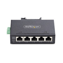 StarTech.com 5-Port Unmanaged Industriële Netwerk Switch, 10/100/1000Mbps Ethernet, DIN Rail/Wandmonteerbaar, Rugged IP30 Gigabit Ethernet Switch, -40°C - 75°C, 9~60V DC, TAA Compliant - Afbeelding 4