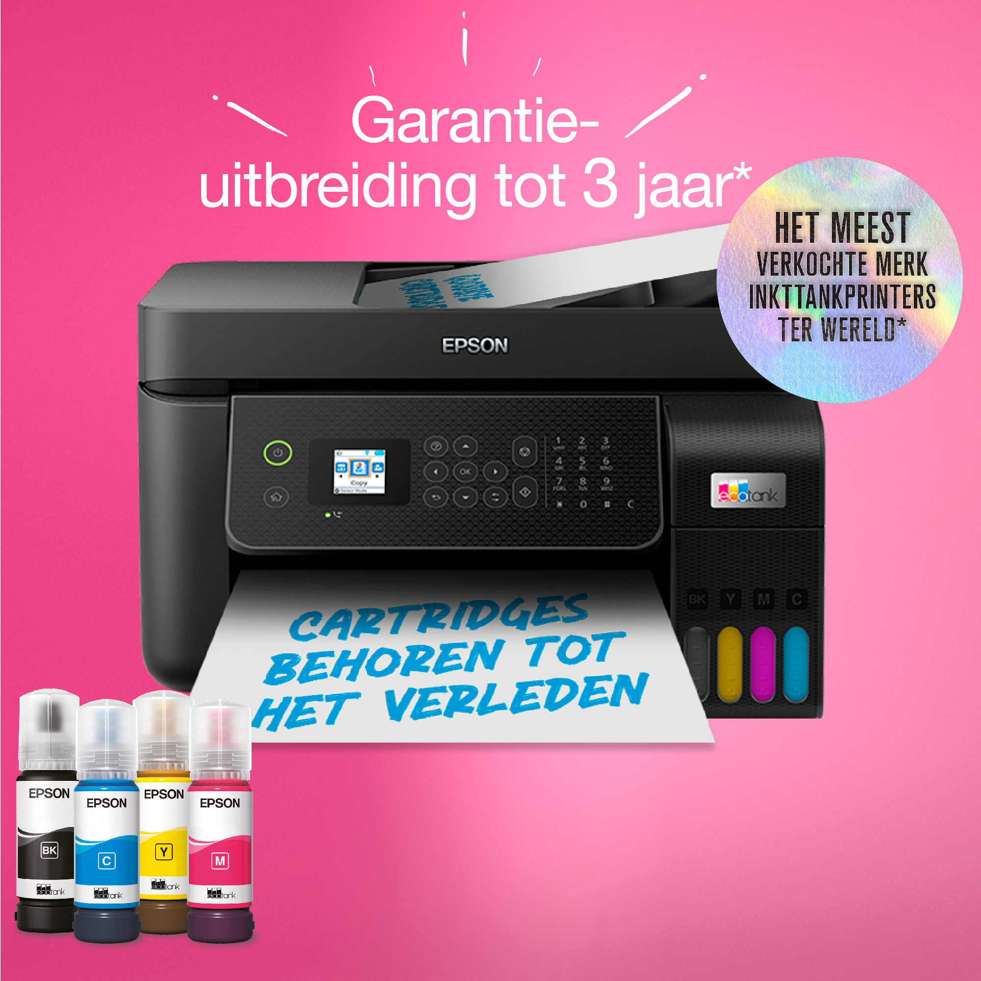 Epson EcoTank ET-4800 A4 multifunctionele Wi-Fi-printer met inkttank, inclusief tot 3 jaar inkt - Afbeelding 9