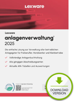 Lexware anlagenverwaltung 2025 "unbegrenzte Laufzeit" Download Boekhouding