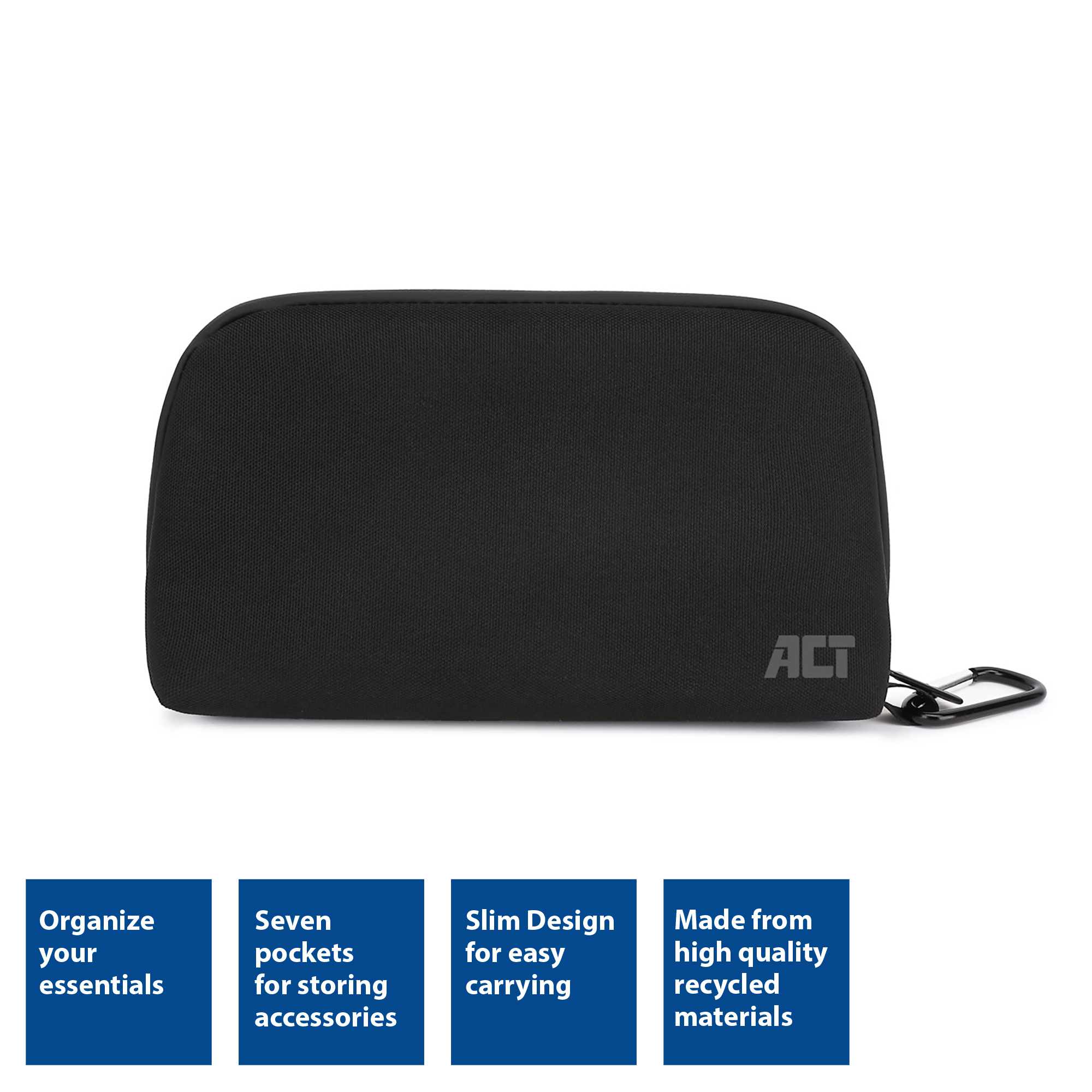ACT City Accessoire Travel Organizer, gemaakt van gerecyclede plastic flessen - Afbeelding 3