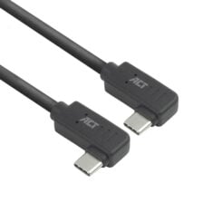 ACT USB 3.0 10Gbps 60W USB Type-C (haaks links/rechts) naar USB Type-C (haaks links/rechts) kabel, 0.5 meter - Afbeelding 2
