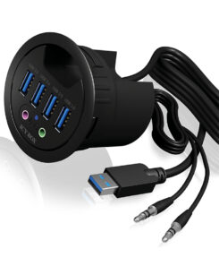 ICY BOX IB-HUB1403A wandcontactdoos Zwart - Afbeelding 6
