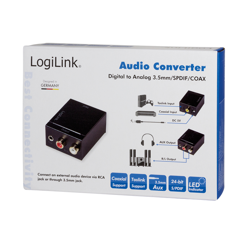 LogiLink CA0101 audio-omzetter Zwart - Afbeelding 7