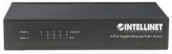Intellinet 5-poorts Gigabit Ethernet PoE+ netwerk switch, 4x PoE-poorten, IEEE 802.3at/af conform, 60 W PoE-budget, endspan, desktopuitvoering, metalen behuizing, 3 jaar garantie - Afbeelding 4